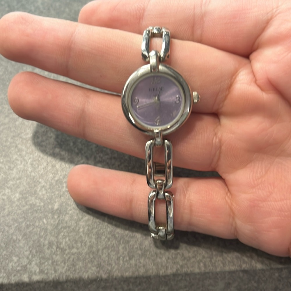 Relic watch lavender watch face